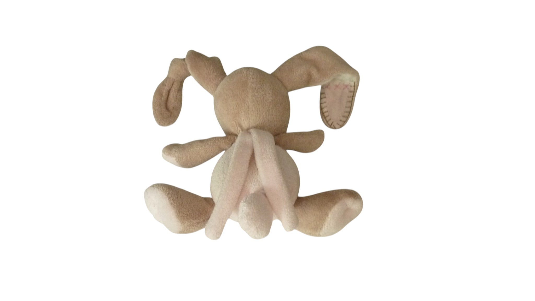 Peluche lapin musical marron rose - Les Rigolos - Nattou 15 cm