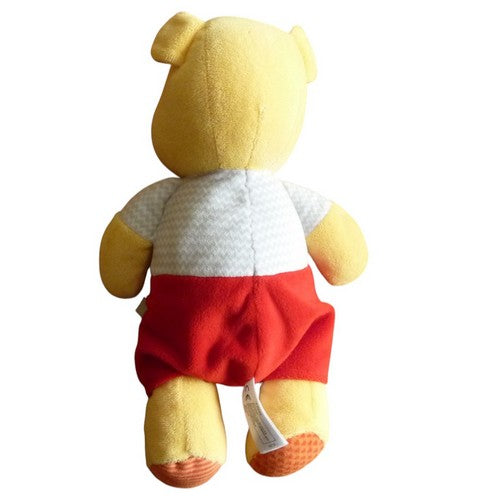 Peluche Winnie l'Ourson marron rouge - Disney 28 cm