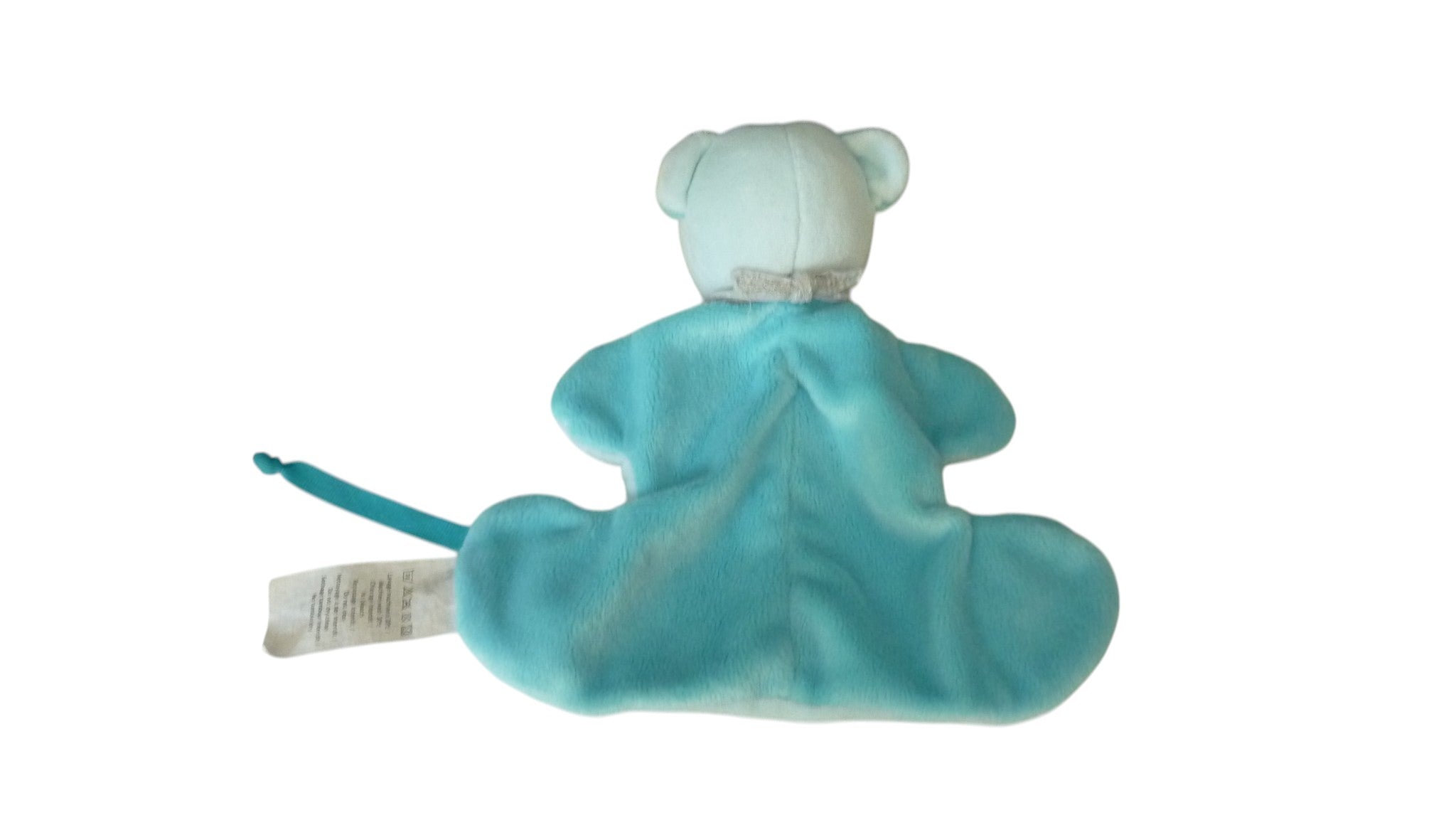Doudou ours plat bleu - DPAM