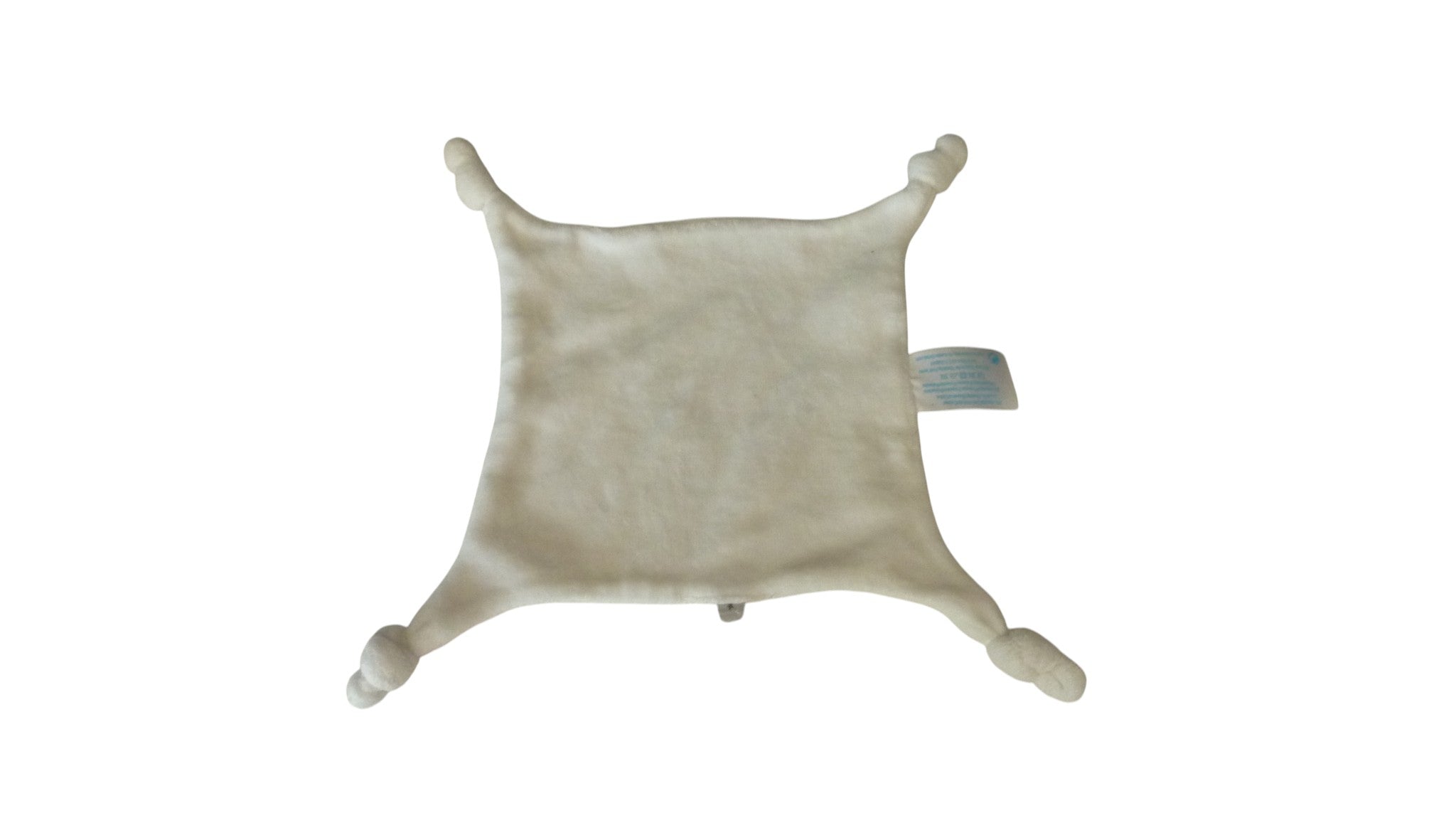 Doudou carré plat Winnie l'Ourson blanc - Disney