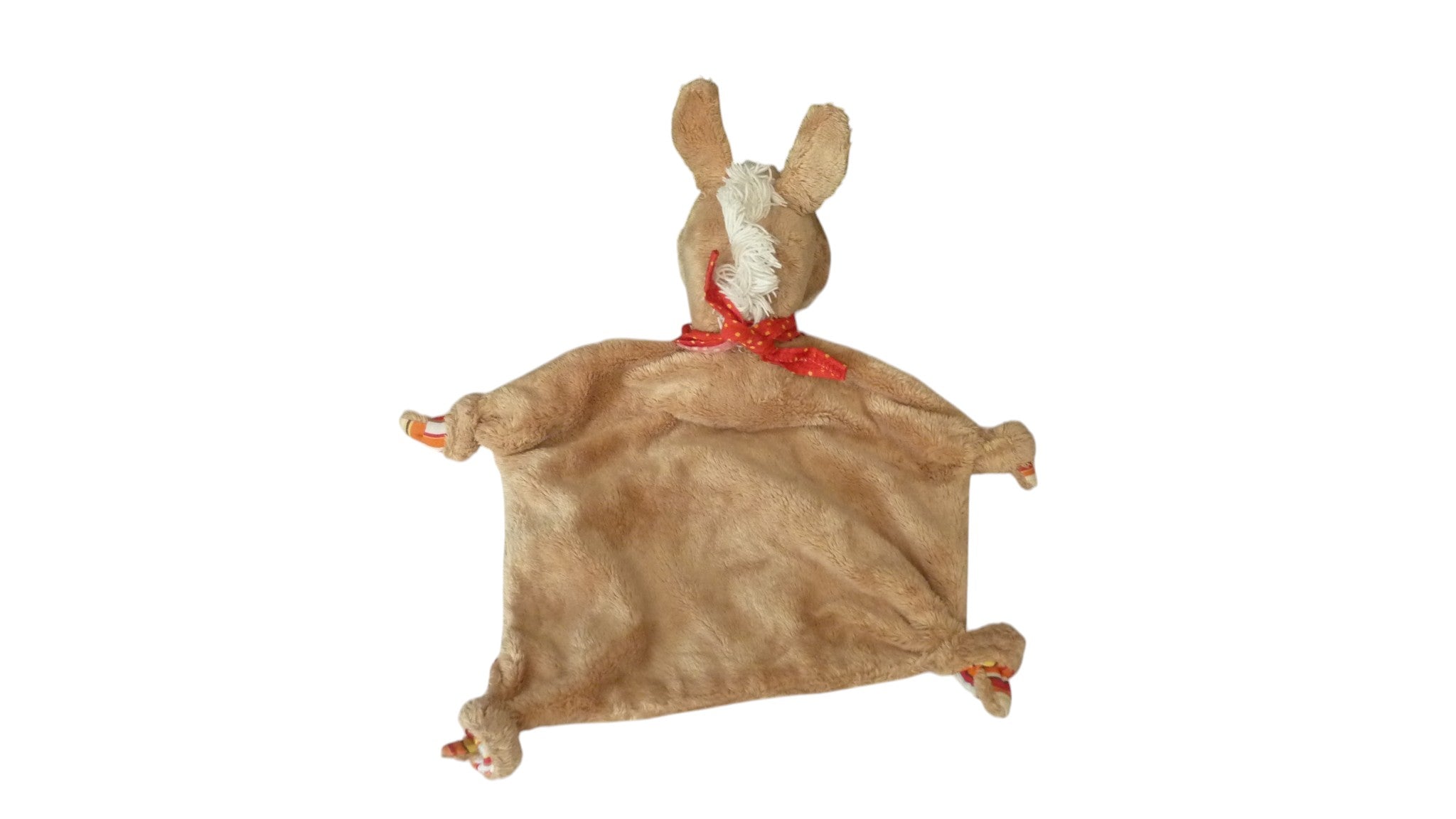 Doudou cheval plat rayures multicolores - Sigikid