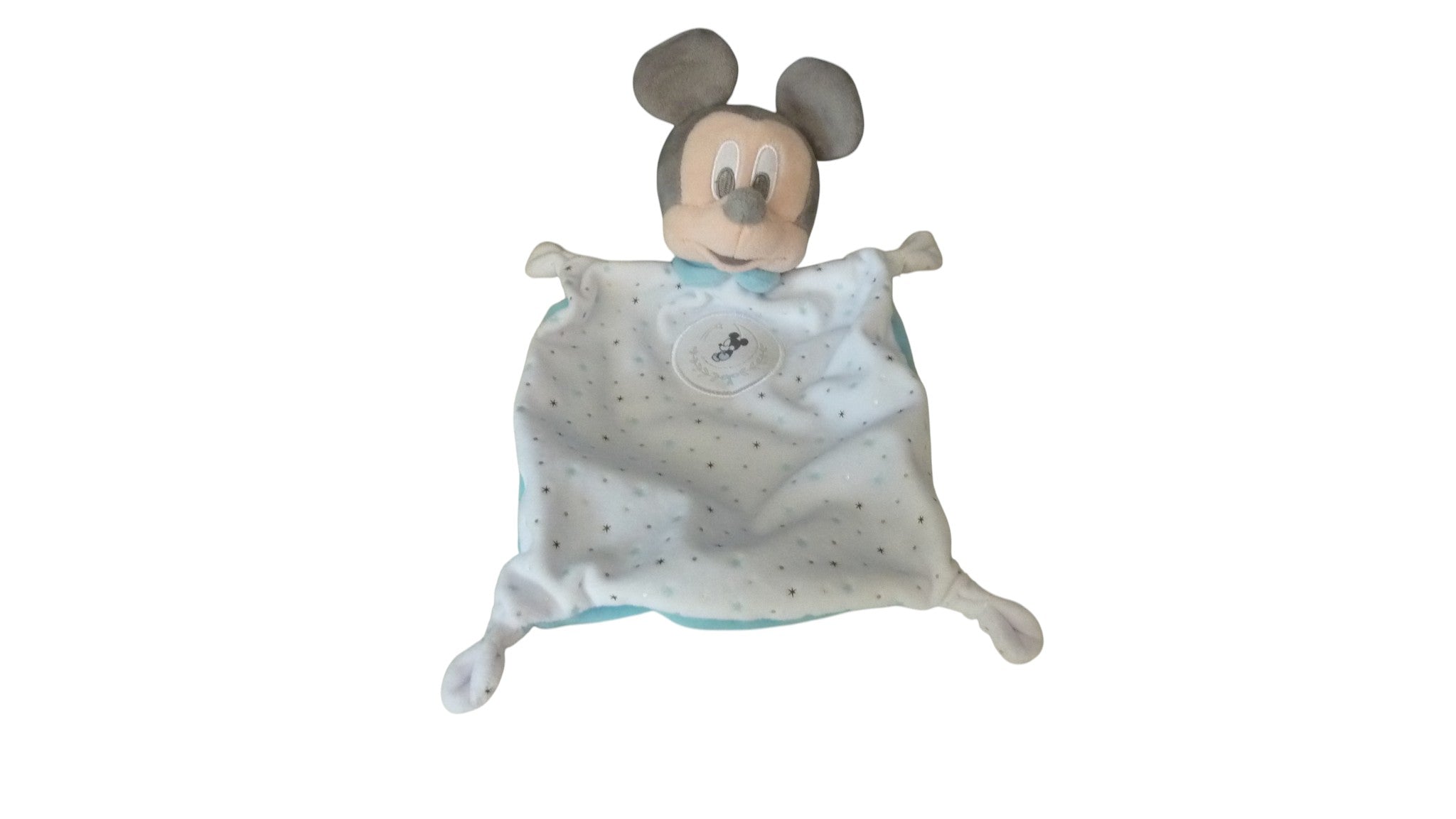 Doudou Mickey plat bleu - Disney