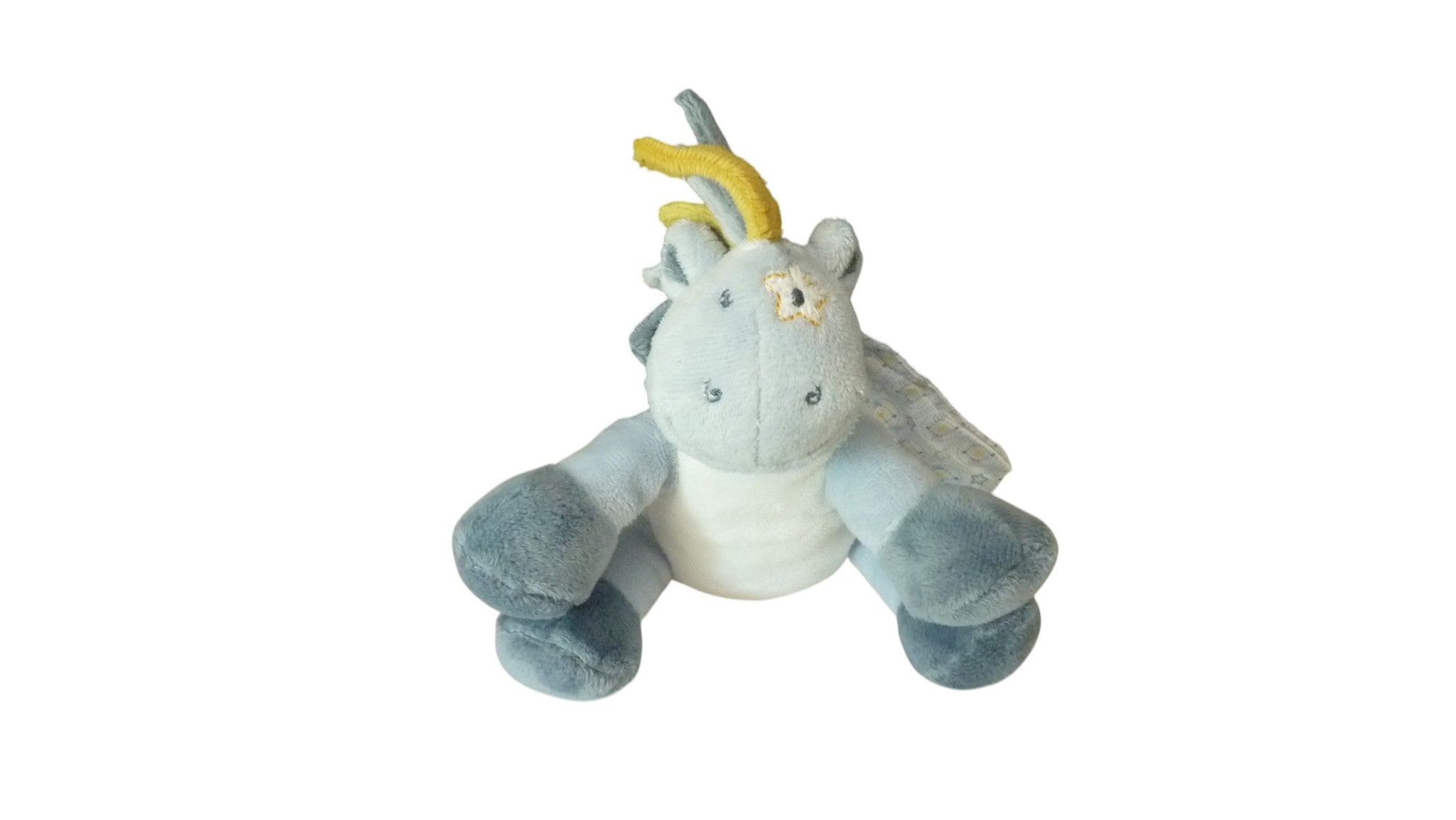 Peluche musicale cheval bleu - Noukie's 18 cm