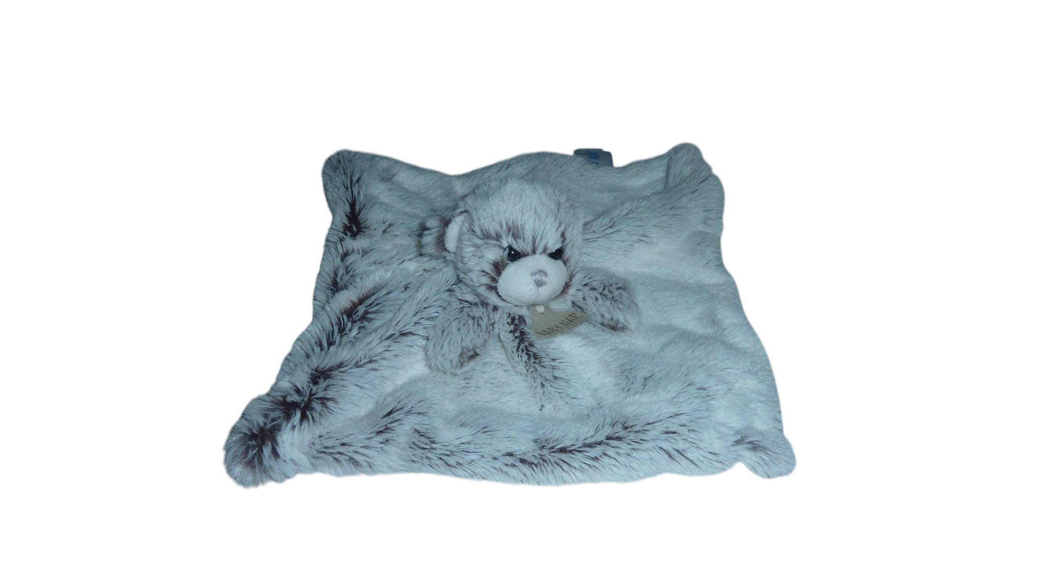 Doudou ours plat gris - flocon - BN051 Baby'Nat