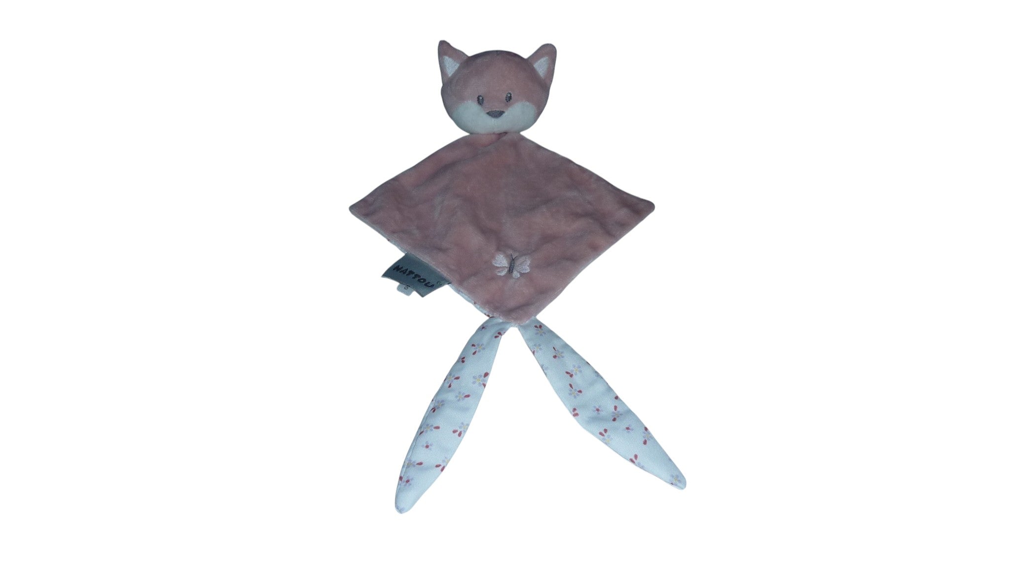 Doudou renard plat rose - Alice & Pomme - Nattou