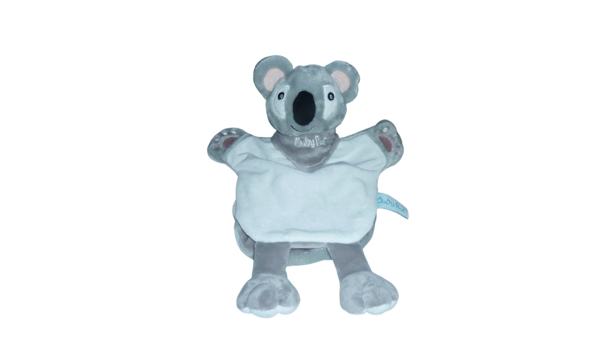 Doudou marionnette koala gris blanc - Nature - BN0283 Baby'Nat