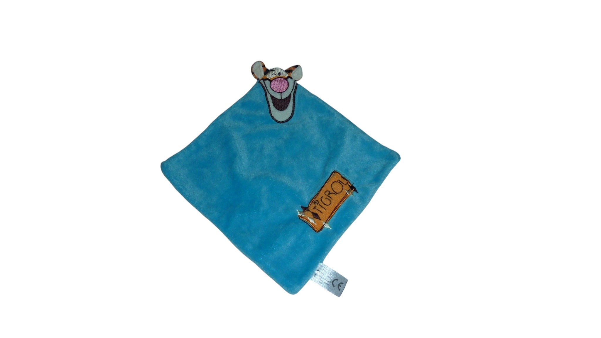 Doudou Tigrou plat bleu turquoise - Disney