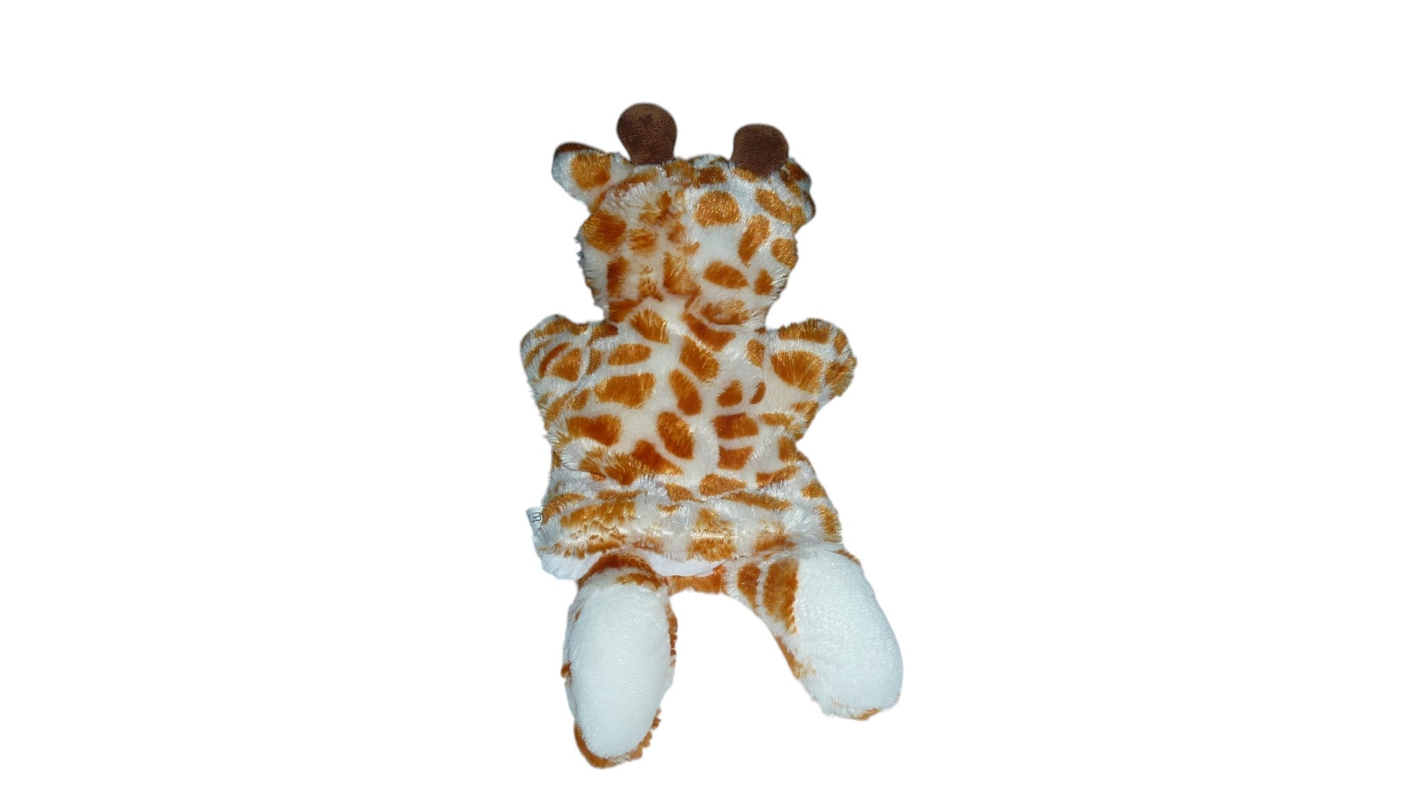 Doudou girafe marionnette écru marron - Toi Toys