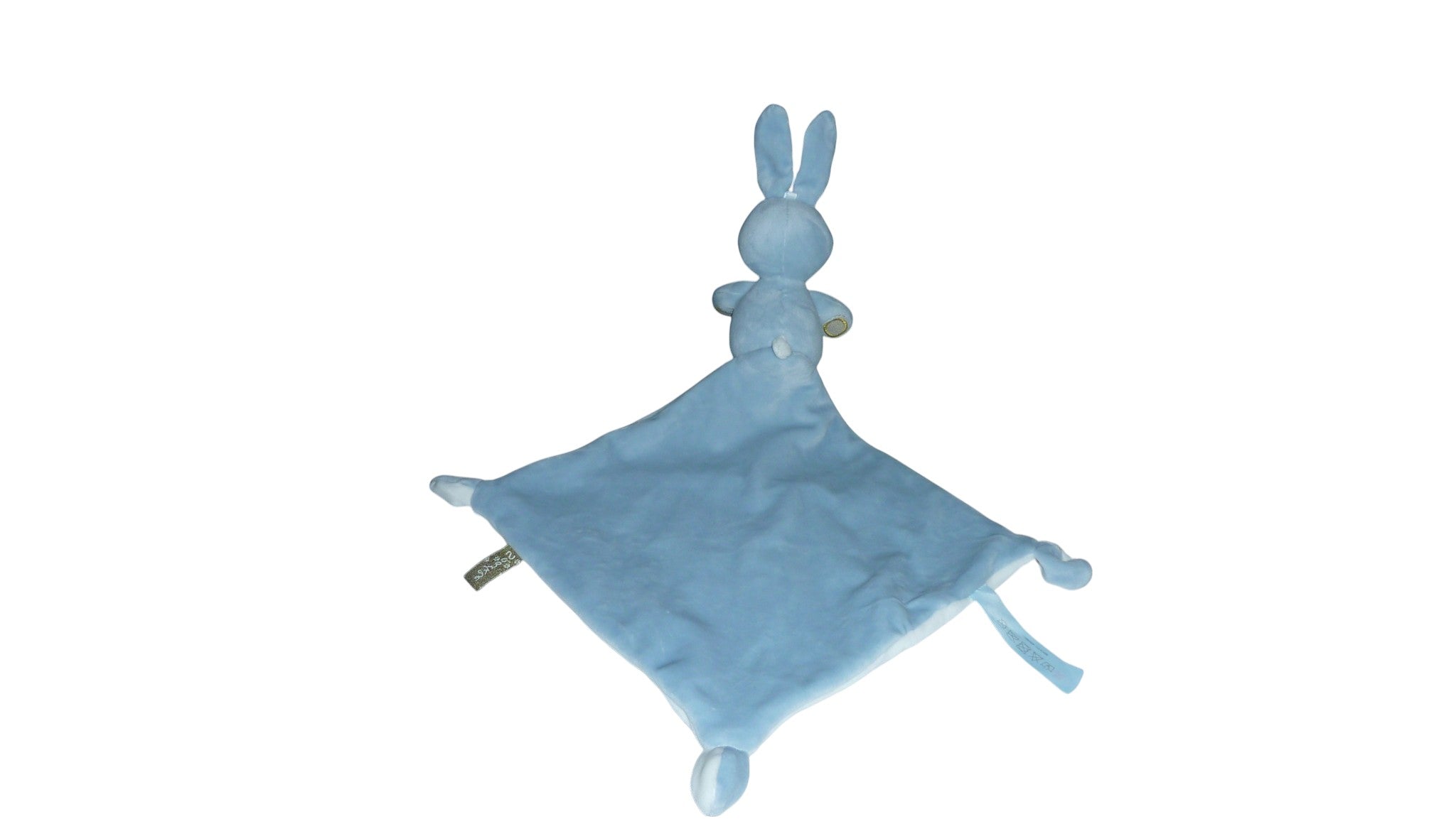Peluche mouchoir lapin bleu blanc - Nicotoy Simba Toys