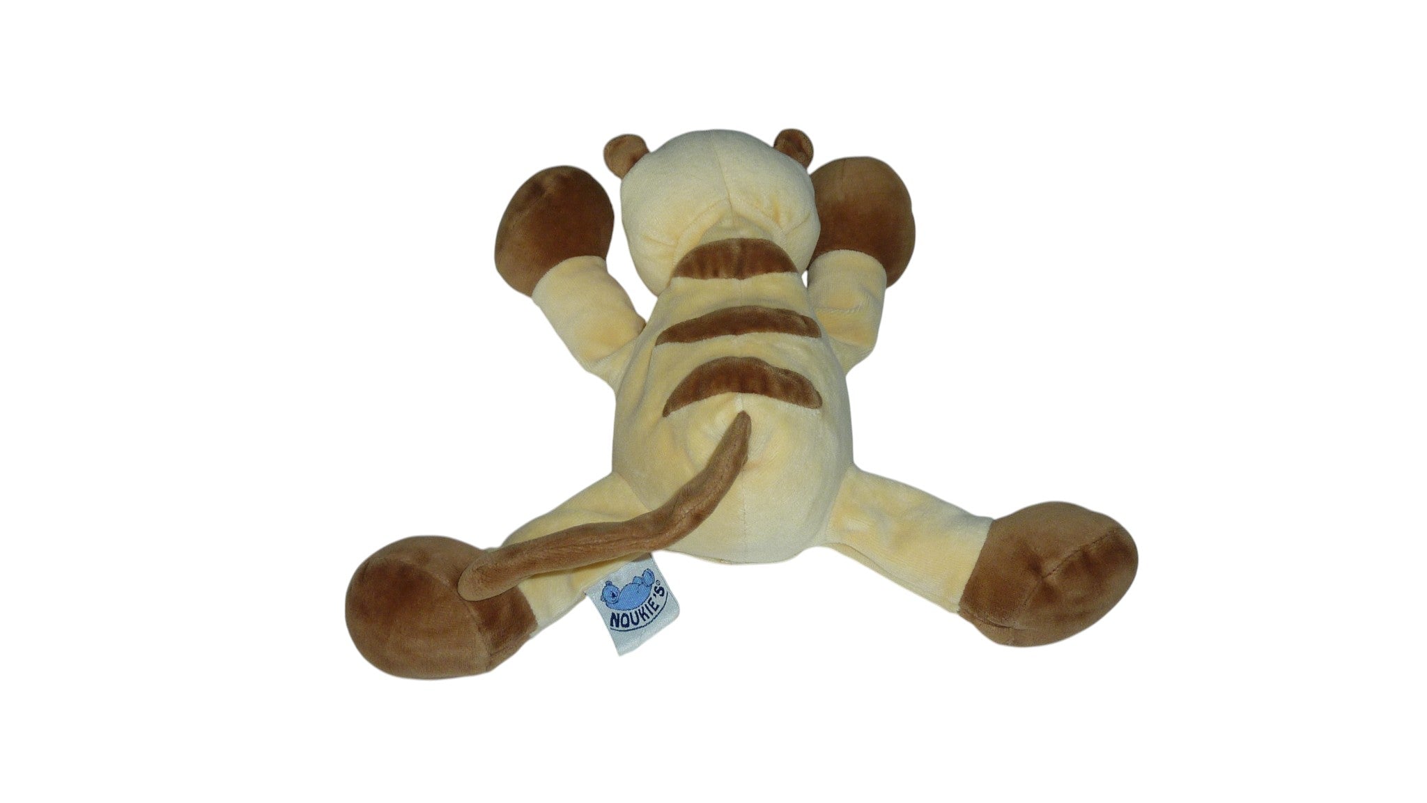 Peluche tigre crème marron - Noukie's 20 cm