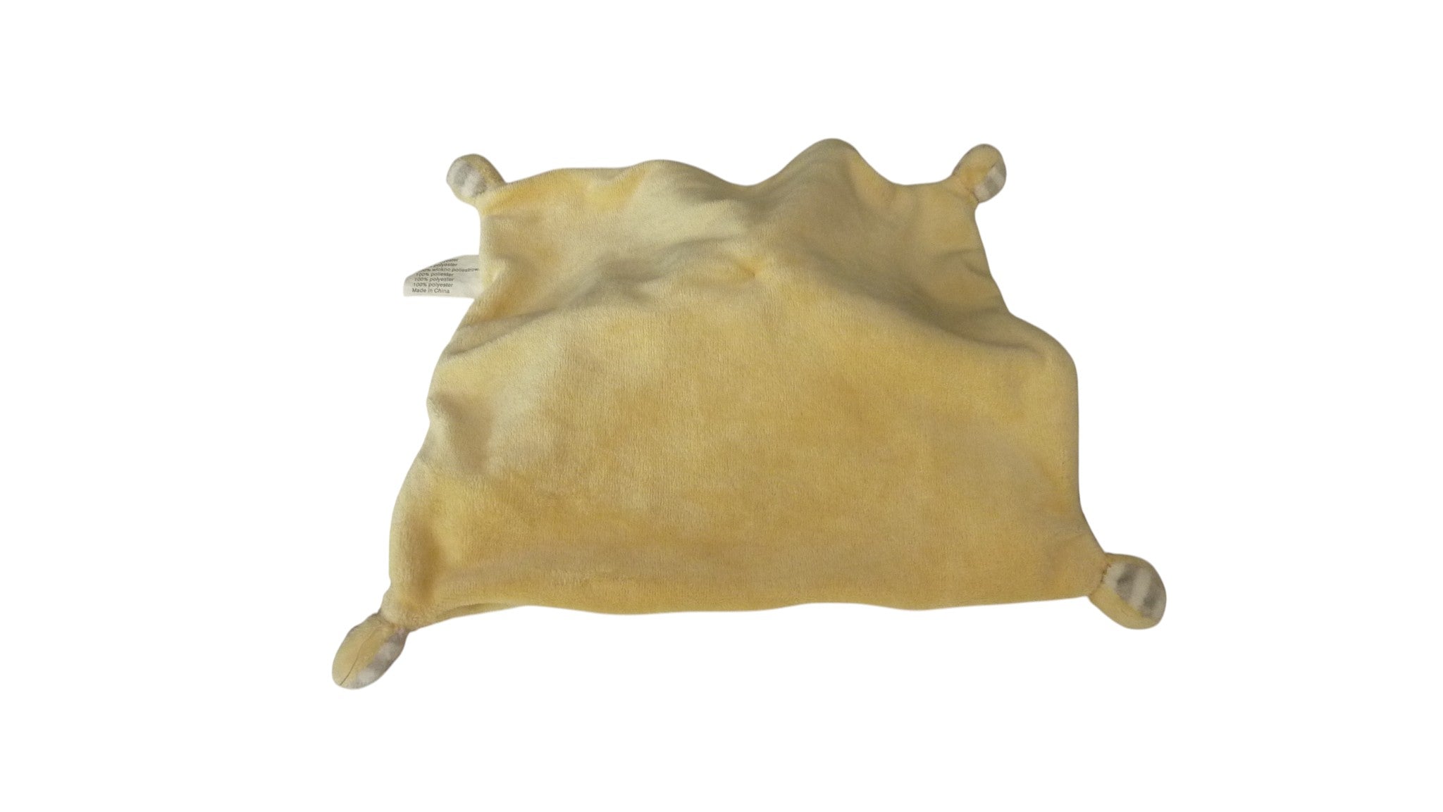 Doudou lapin plat blanc gris - Vêtir