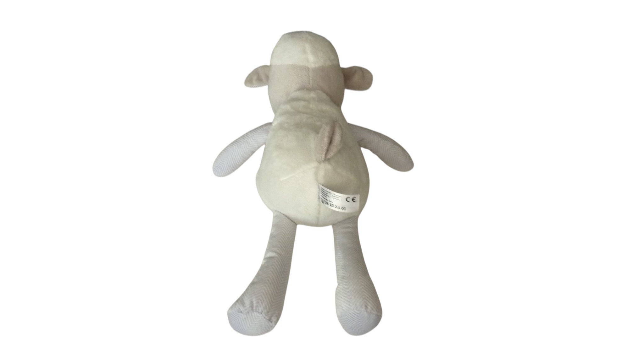Peluche mouton blanc gris - Konimpex BV - 34 cm