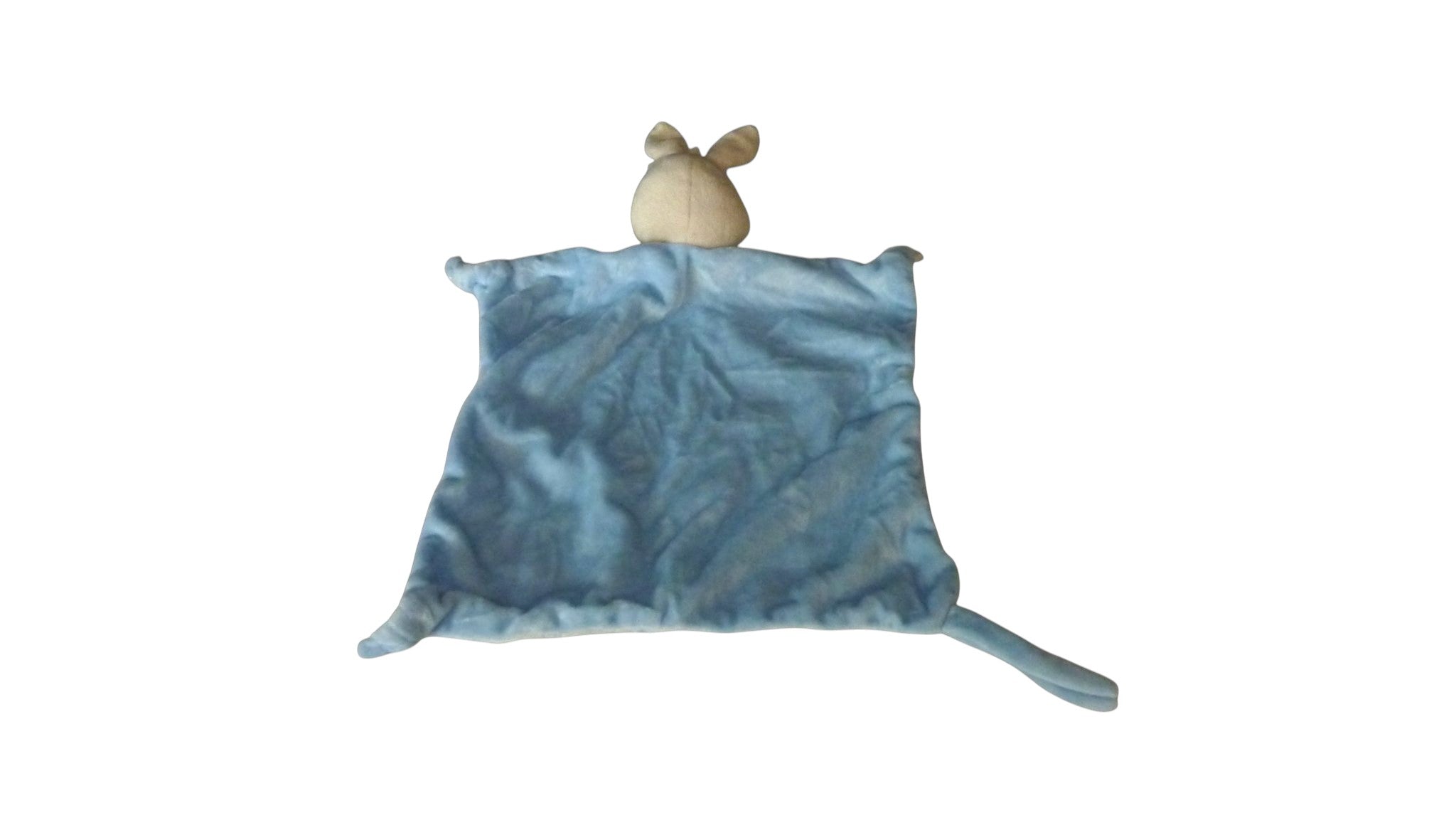 Doudou lapin plat attache tétine blanc bleu - Shenzhen