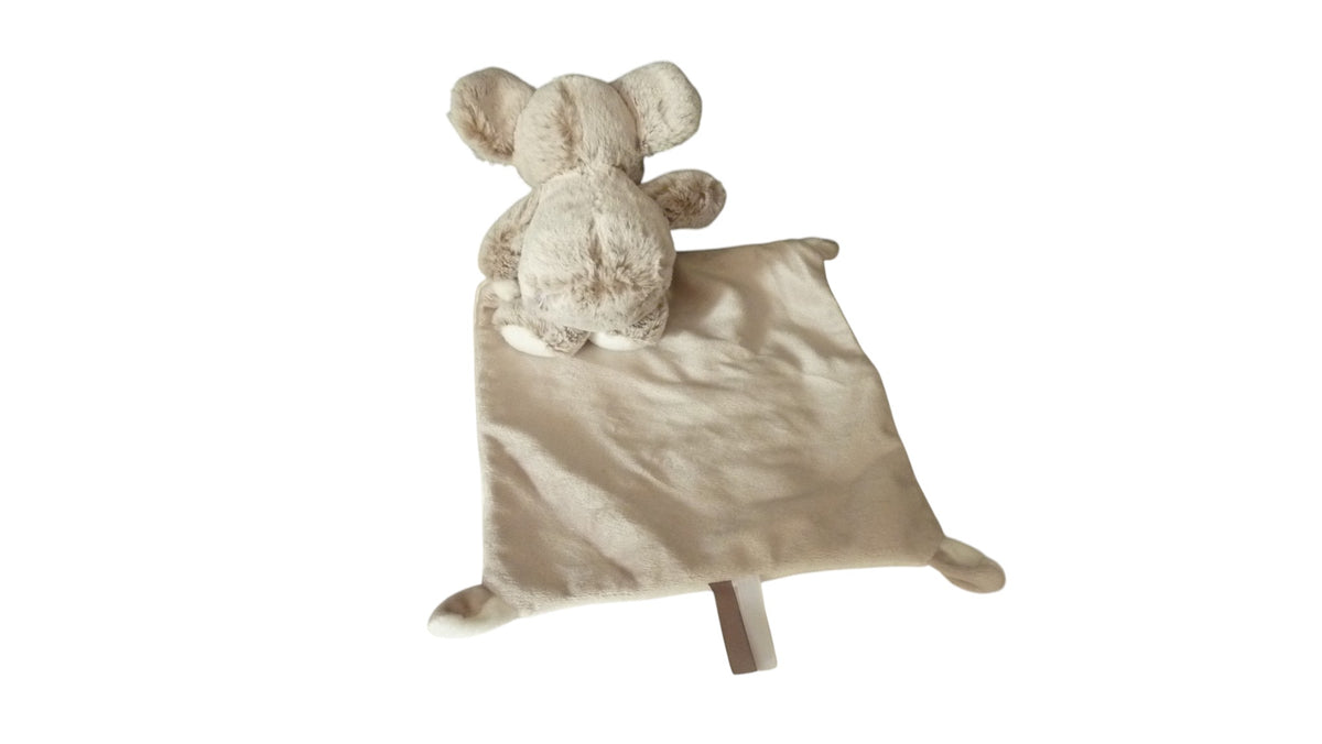 Peluche mouchoir koala gris chiné blanc - Nicotoy 14 cm
