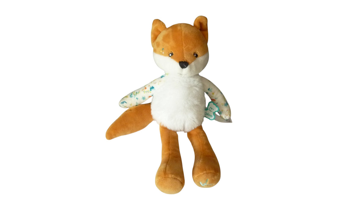 Peluche renard Léonard blanc orange - Fripons - Kaloo 25 cm
