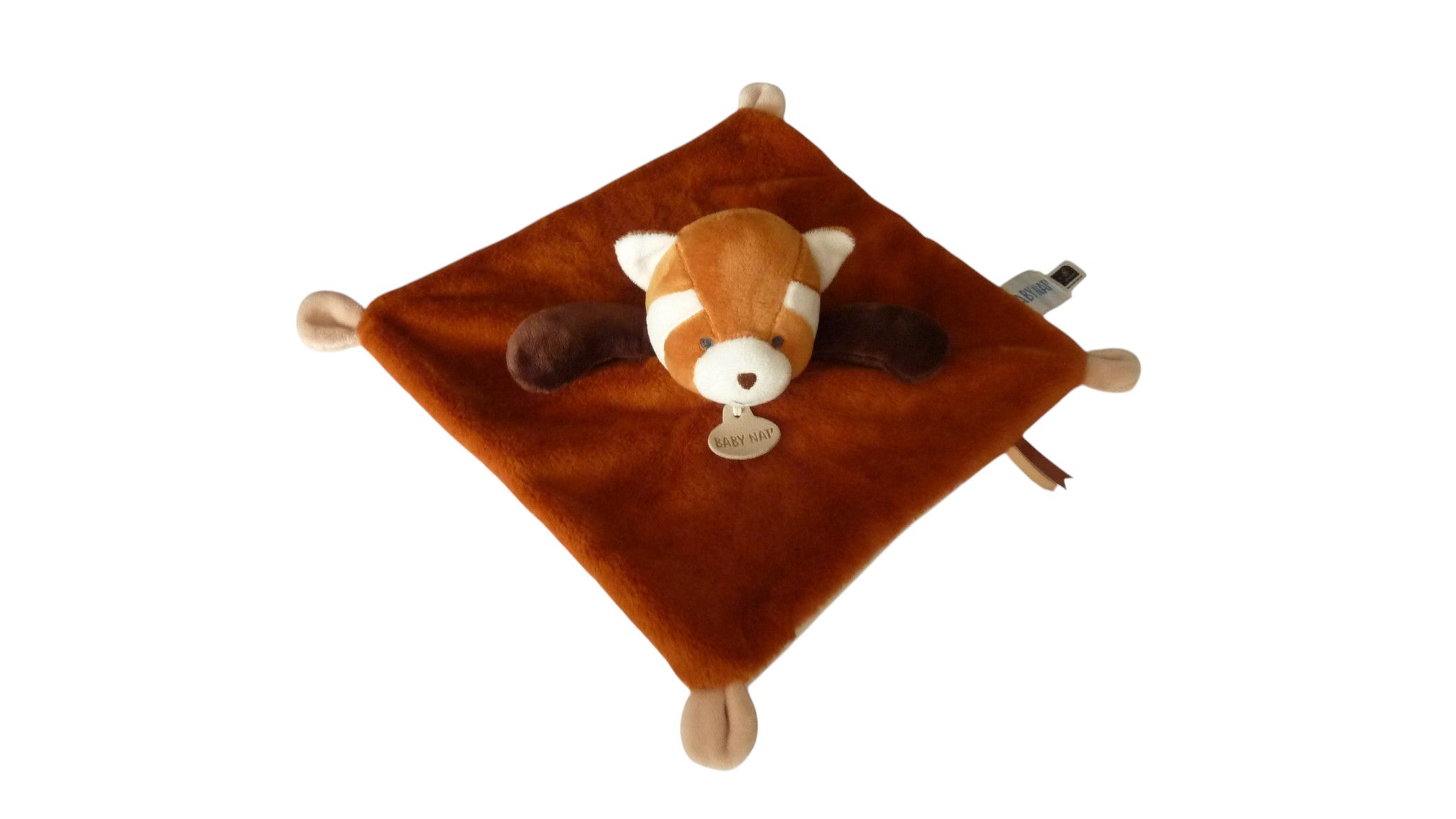 Doudou panda roux plat - Mon petit panda - BN6015 Baby'Nat