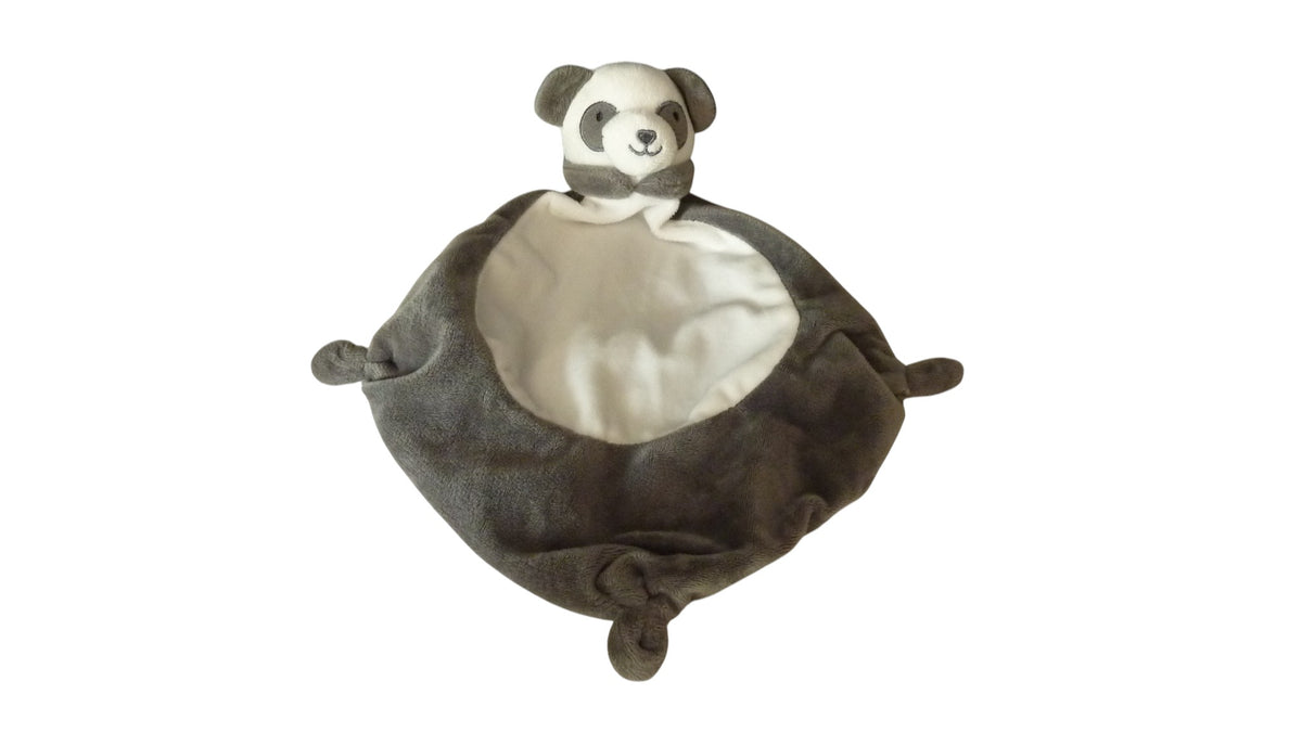Doudou panda plat blanc gris - Rostoc Deal