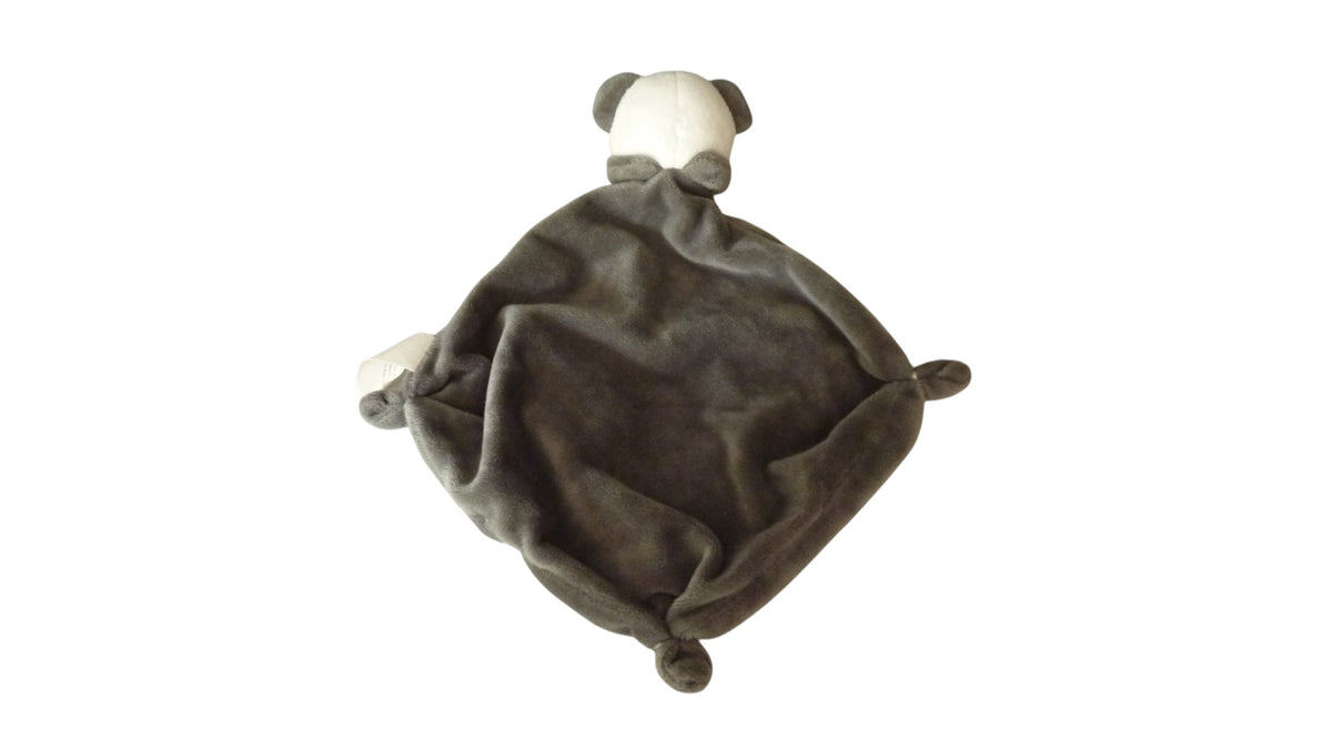 Doudou panda plat blanc gris - Rostoc Deal