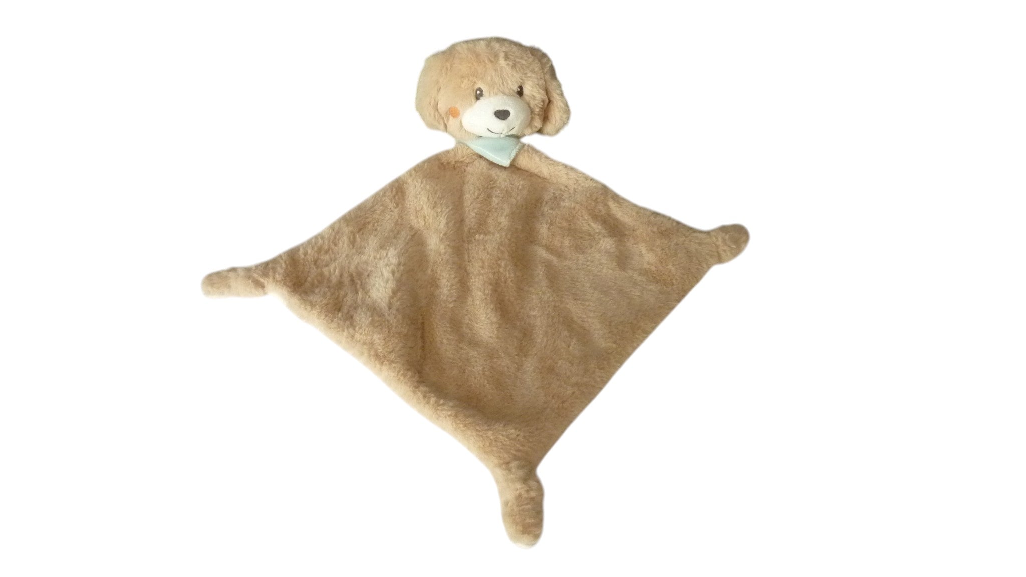 Doudou chien plat marron blanc - Tex Baby