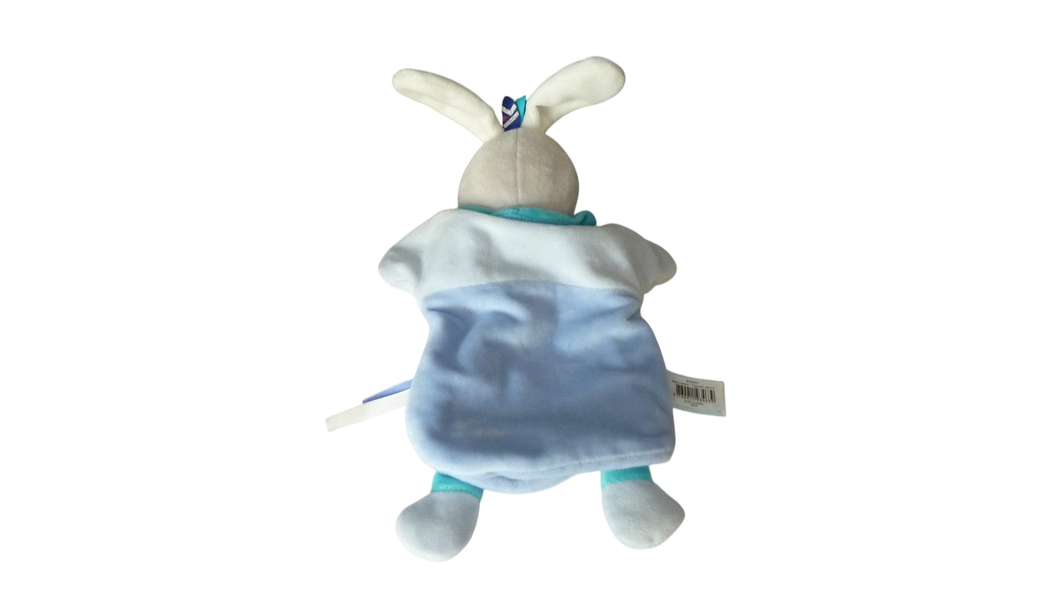 Doudou lapin marionnette bleu - Tipioux - BN0463 Baby'Nat