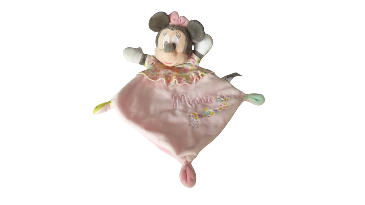Doudou MInnie plat rose - Disney