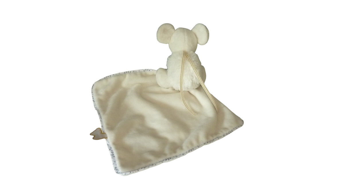 Peluche mouchoir souris blanc crème - Kaloo