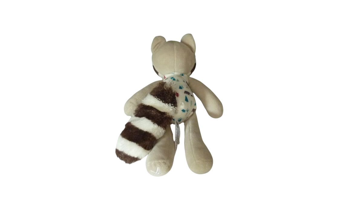 Peluche raton laveur Gaston gris blanc - Fripons - Kaloo 26 cm