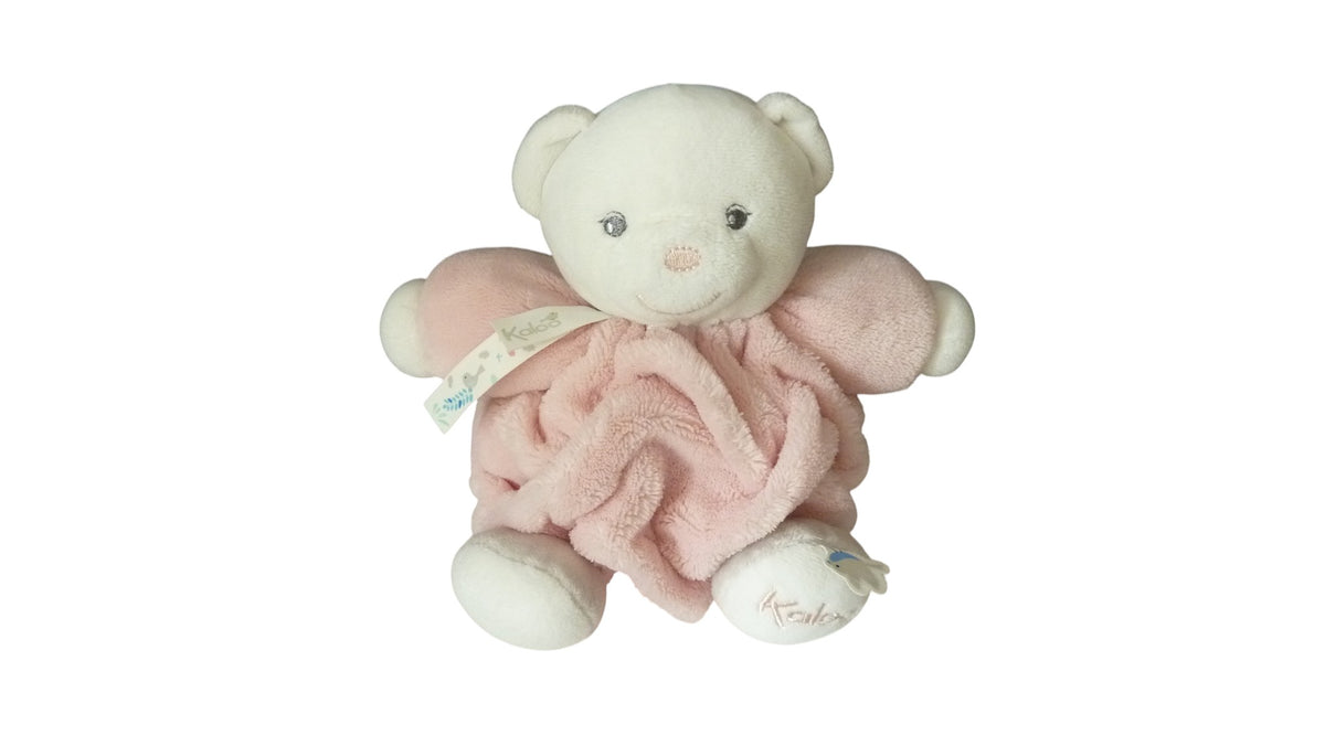 Peluche ours rose - Plume - Kaloo 19 cm