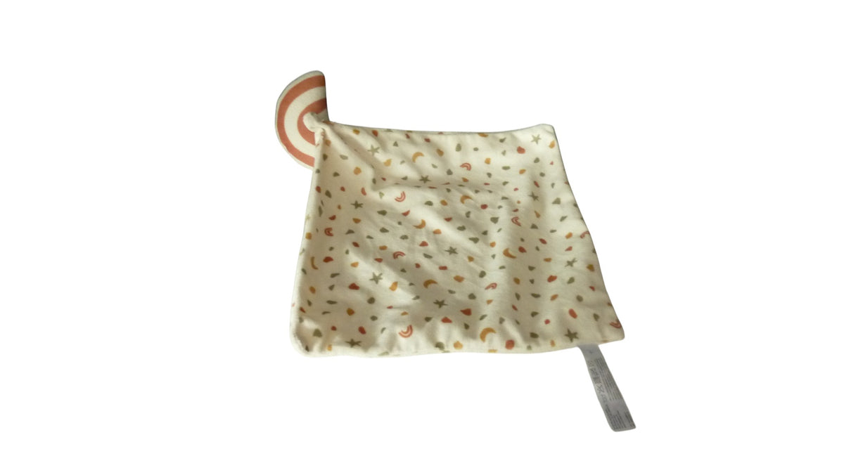 Peluche mouchoir arc en ciel crème motifs - Zeeman