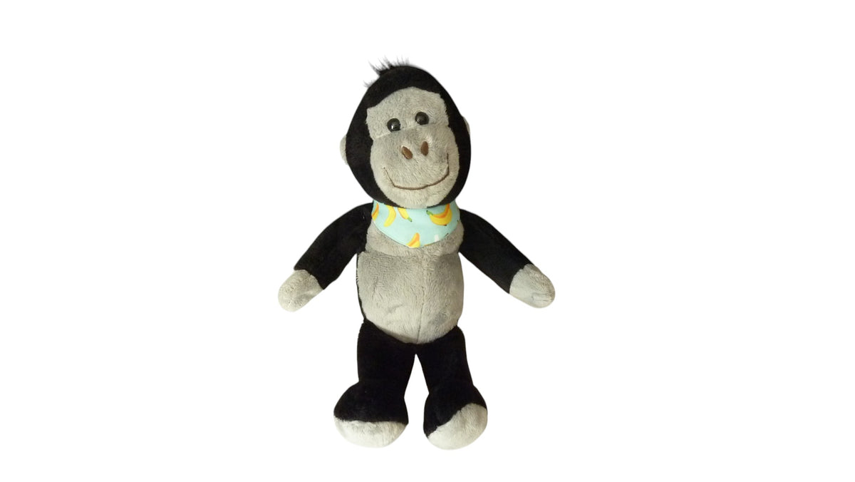 Peluche singe noir gris - Kinder 28 cm