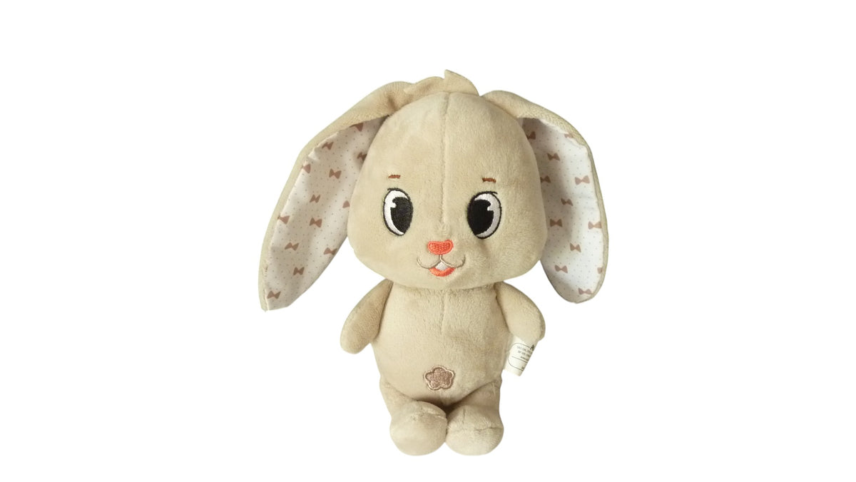Peluche lapin gris - Auchan 20 cm
