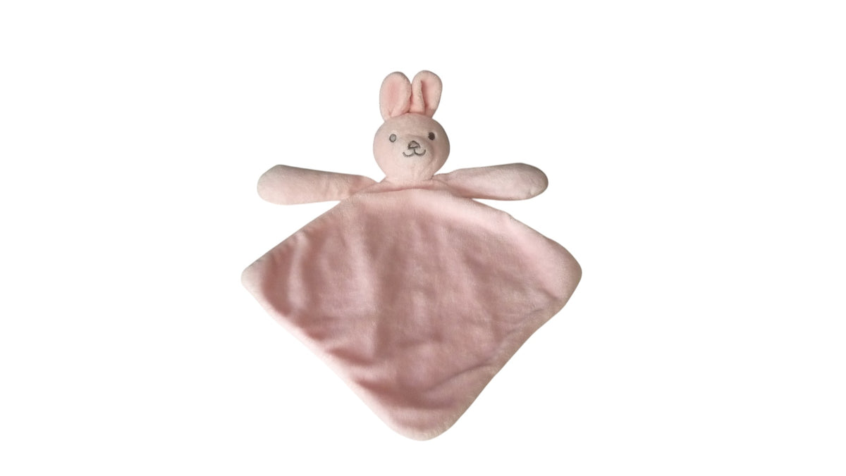 Doudou lapin plat rose - Futura Finances