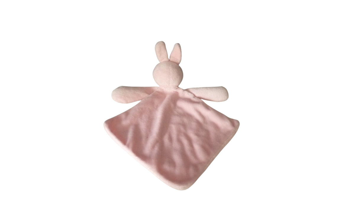 Doudou lapin plat rose - Futura Finances