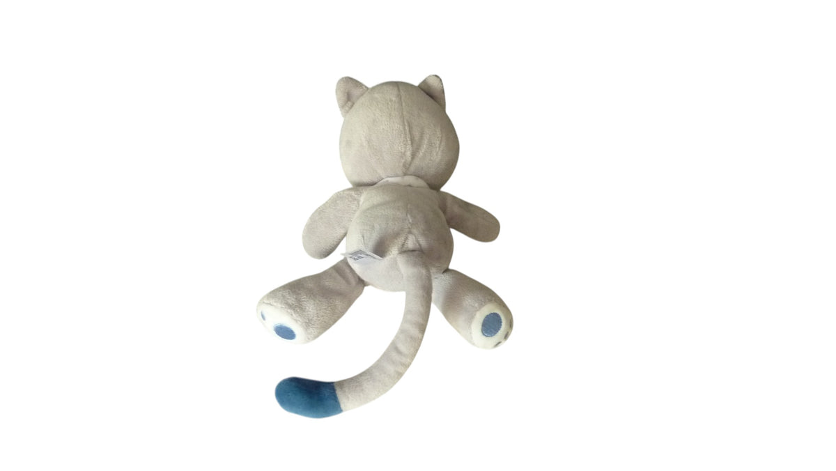 Peluche chat gris rose - Arthur et Lola - 23 cm
