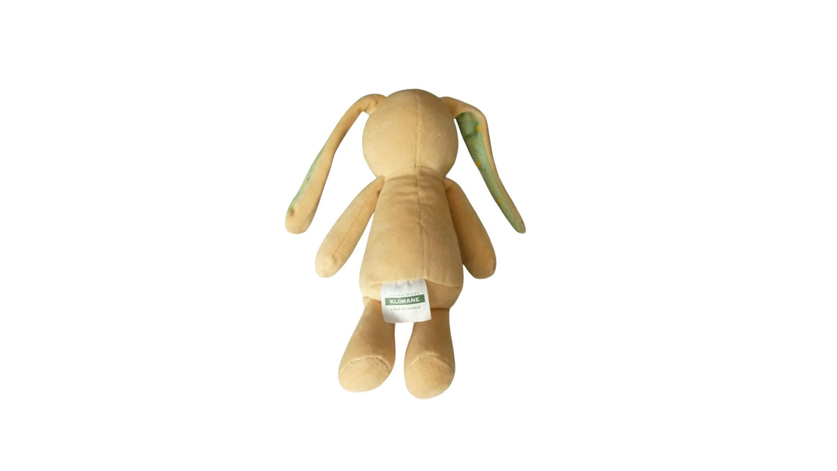 Peluche lapin marron vert - Klorane 22 cm
