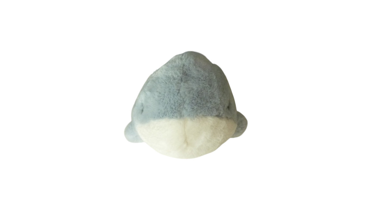 Peluche baleine gris blanc - Aurora 20 cm
