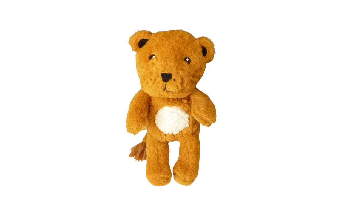 Peluche lion marron blanc - Gifi 30 cm