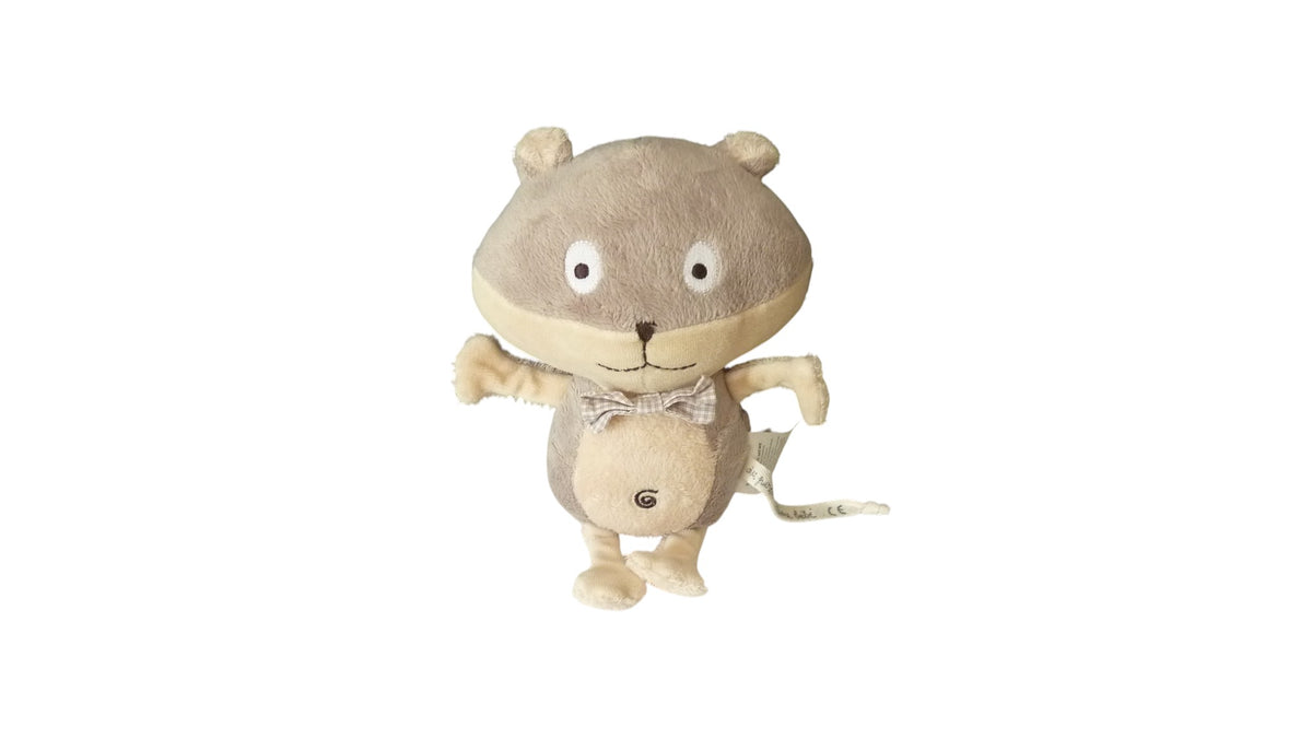 Peluche renard gris - DPAM 20,5 cm