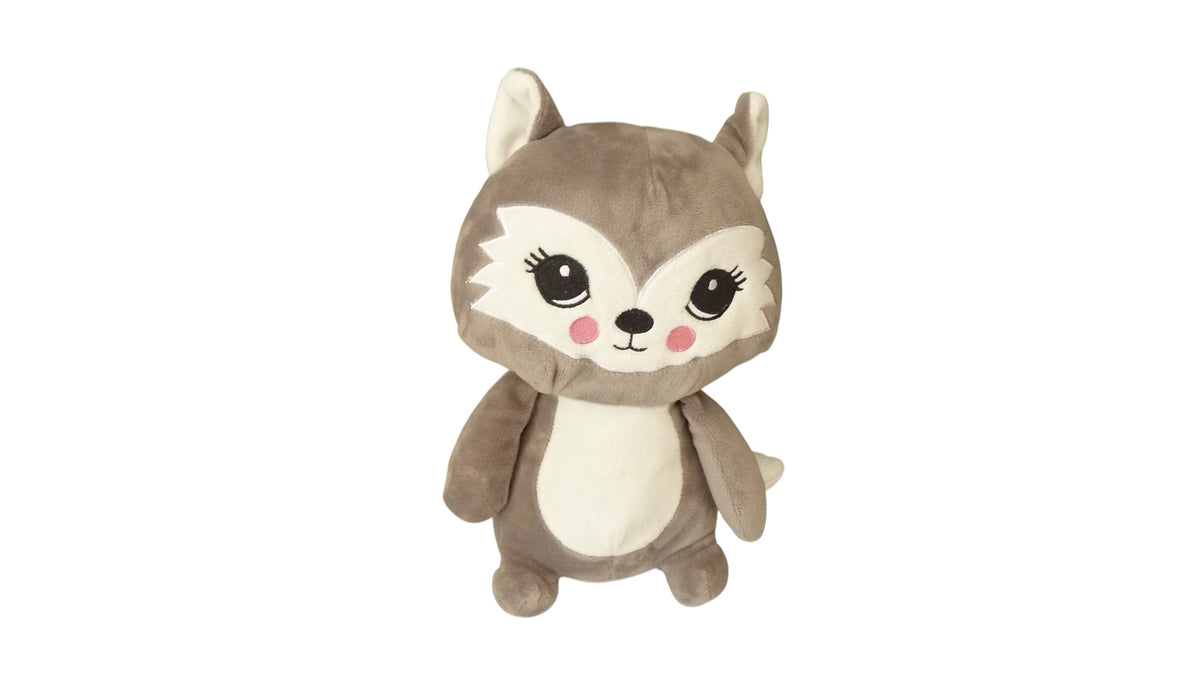 Peluche raton laveur grise et blanche – Zeeman 26 cm