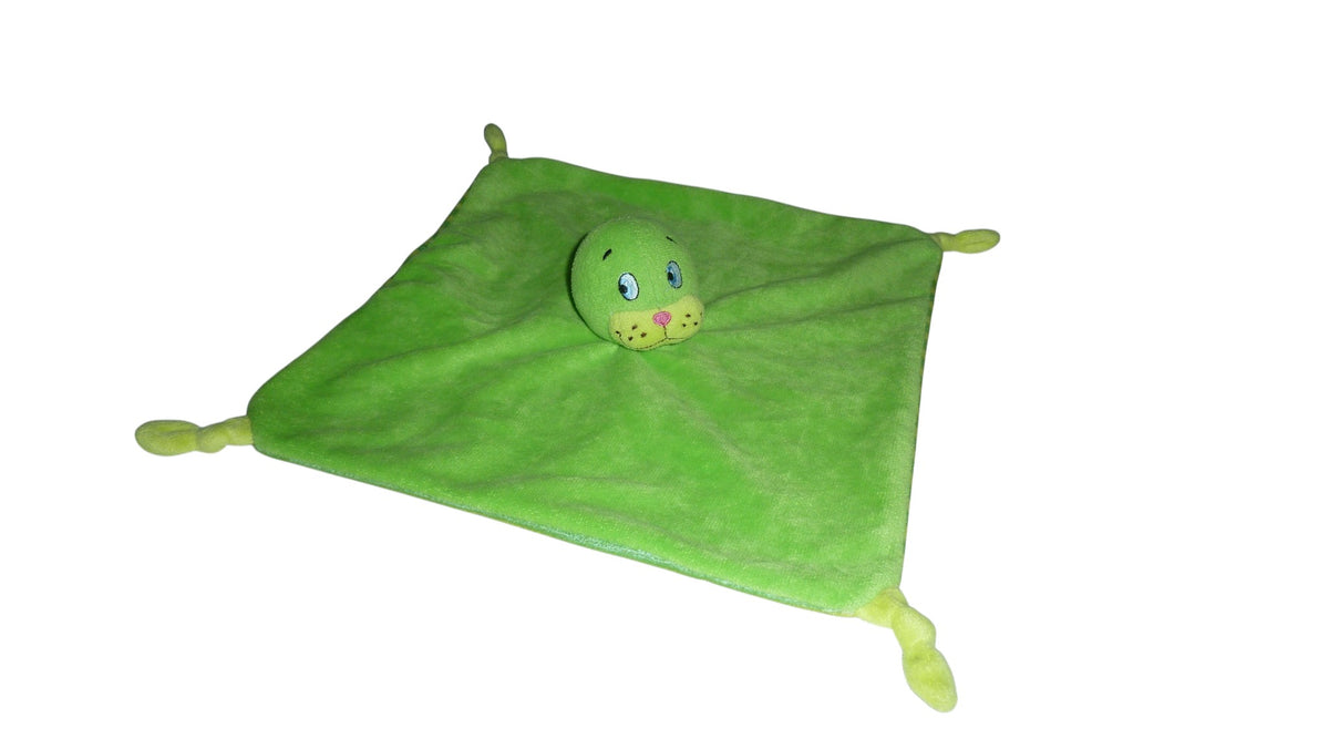 Doudou phoque plat vert - Sanitas