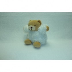 DOUDOU OURS PELUCHE COLLECTION NEW PLUME 16 CM BLANC REF LU1785 KALOO