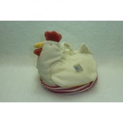 DOUDOU POULE PELUCHE SAC COLLECTION SERAPHIN MOULIN ROTY