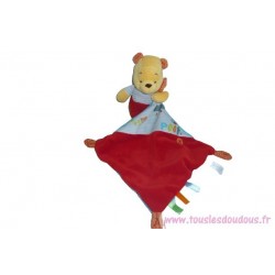 Doudou ours peluche Winnie l'ourson avec mouchoir SOS Doudou Disney