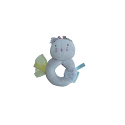 Doudou hochet chat Les Pachats Moulin Roty