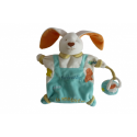 Doudou marionnette lapin Barbouille adore la peinture BN51 Baby'Nat