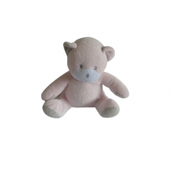 Doudou peluche ours rose Mustela