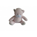 Doudou peluche ours rose Mustela