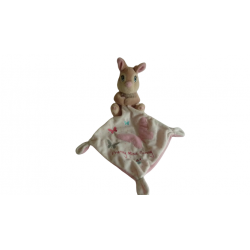 Doudou peluche mouchoir Panpan Pretty Miss Bunny Disney