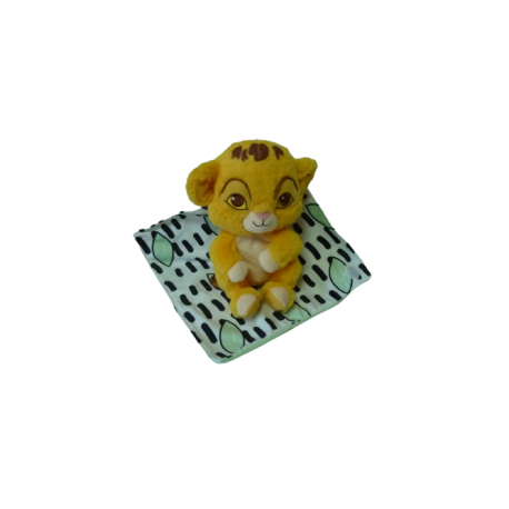 Doudou peluche mouchoir Simba le Roi Lion Disney