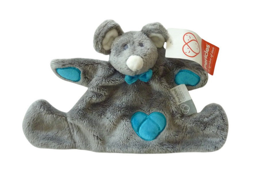 Doudou souris plat gris bleu - Pericles
